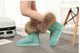 Women's Fox Fur Snow Boots - Shoply