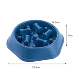 Slow Feeder Bone Design Pet Bowl - Shoply