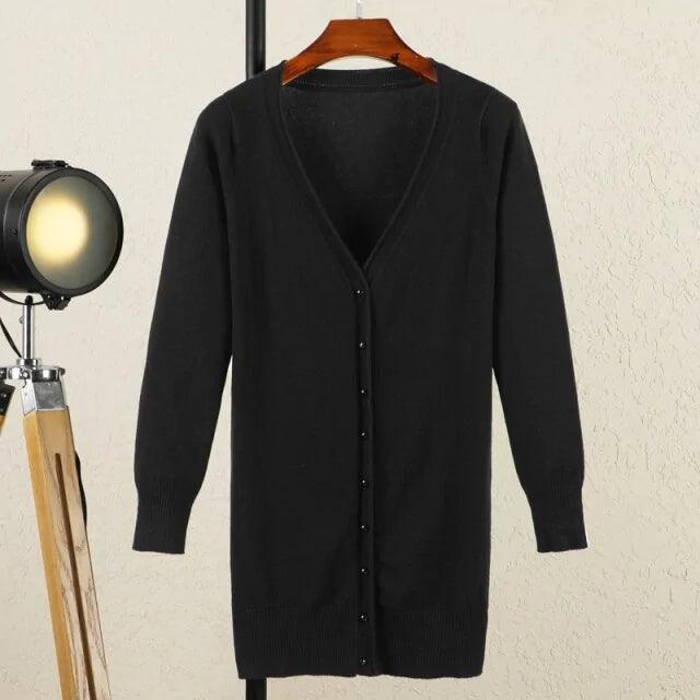 V-neck Woman Cardigan - Shoply