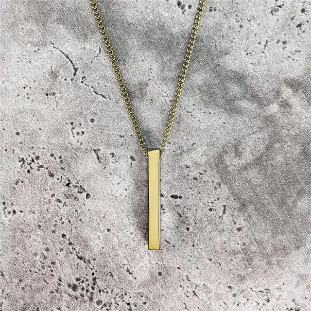 Rectangle Pendant Necklace - Shoply