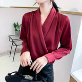 V-Neck Blouse - Shoply