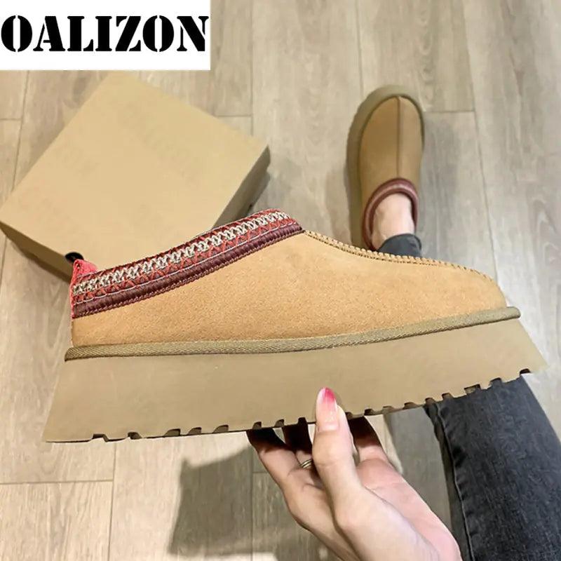 Ankle Snow Boots Women Winter Platform - Shoply