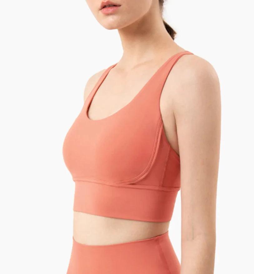 Breathable Fabric Nylon Yoga Tops - Shoply