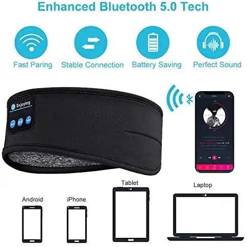 Bluetooth Sleeping Headphones Sports Headband - Shoply