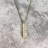 Rectangle Pendant Necklace - Shoply