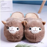 Fluffy Alpaca Slippers - Shoply