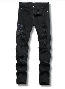 Black Python Jeans - Shoply