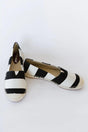 Casual Striped Espadrille Shoes - Shoply