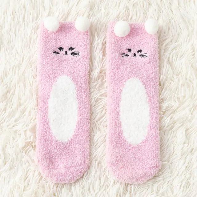 Women's Fuzzy Socks Winter Warm Fleece - Shoply