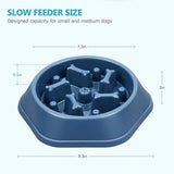 Slow Feeder Bone Design Pet Bowl - Shoply