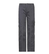 Cargo Solid Baggy Pants - Shoply