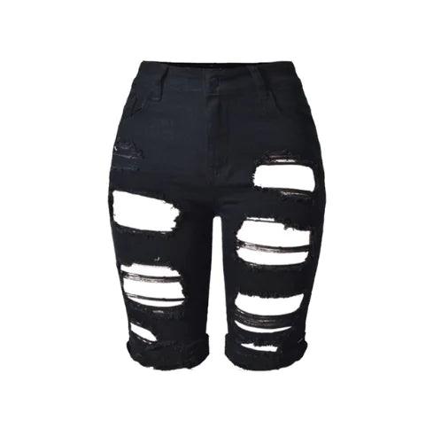 Bermuda Ripped Shorts - Shoply