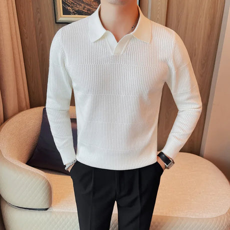 Sweaters/Male Casual Long Sleeve V-neck Knitted Pullover