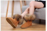 Women's Fox Fur Snow Boots - Shoply