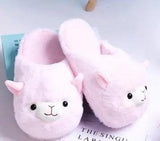 Fluffy Alpaca Slippers - Shoply