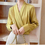 V-Neck Blouse - Shoply