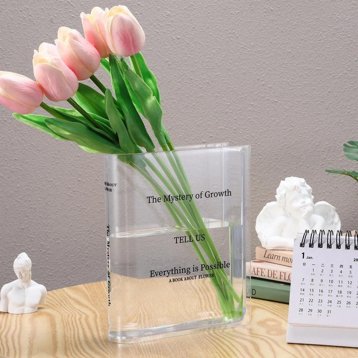 Transparent Book Vase - Shoply