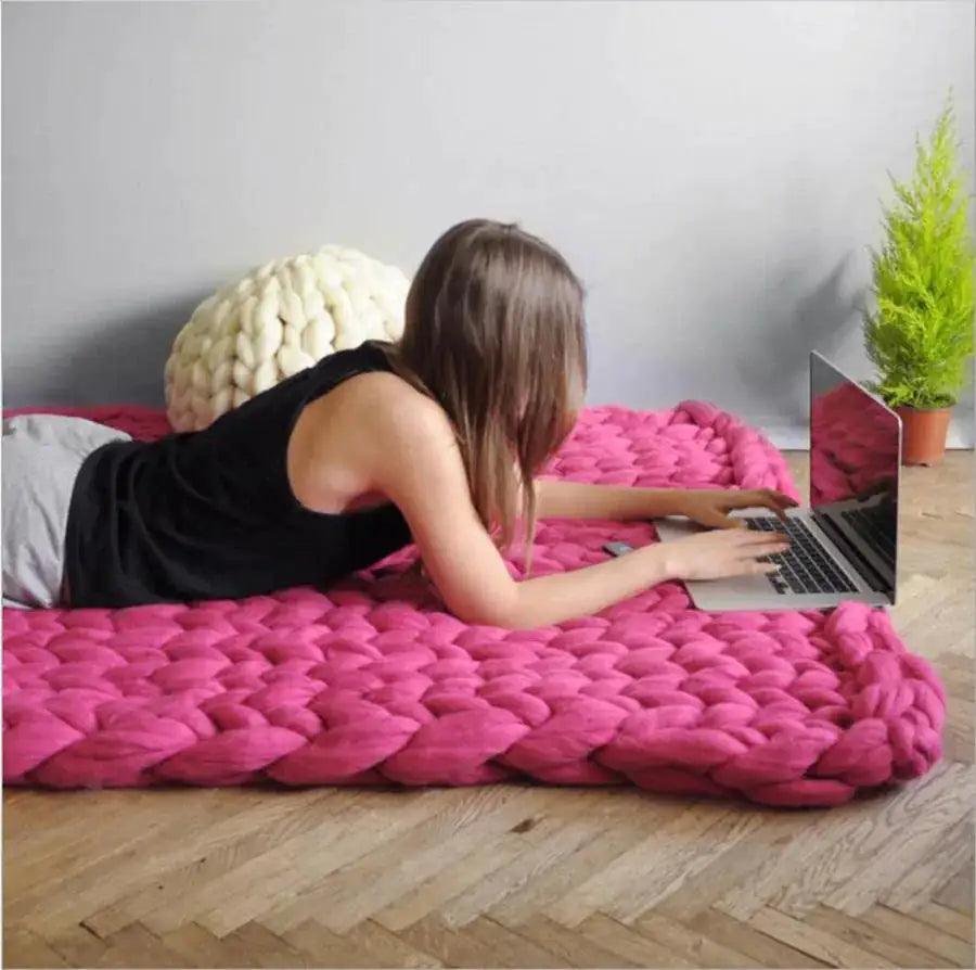 Zen Weighted Knitted Blanket - Shoply