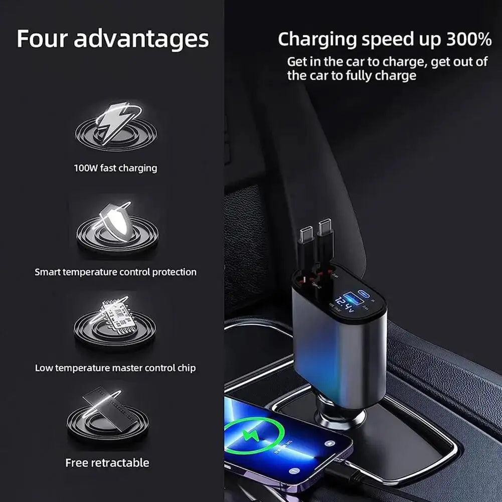 Retractable Car Charger - Shoply