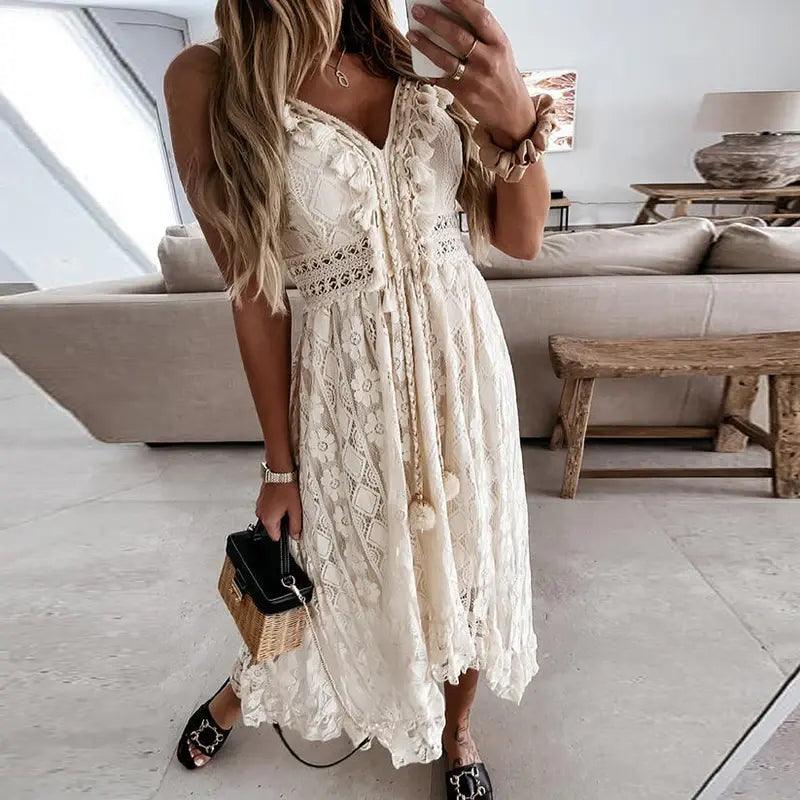 Lace Summer Dress - Shoply