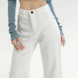 Straight Leg Denim Pants - Shoply