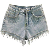 Tassel Personality Denim Shorts - Shoply