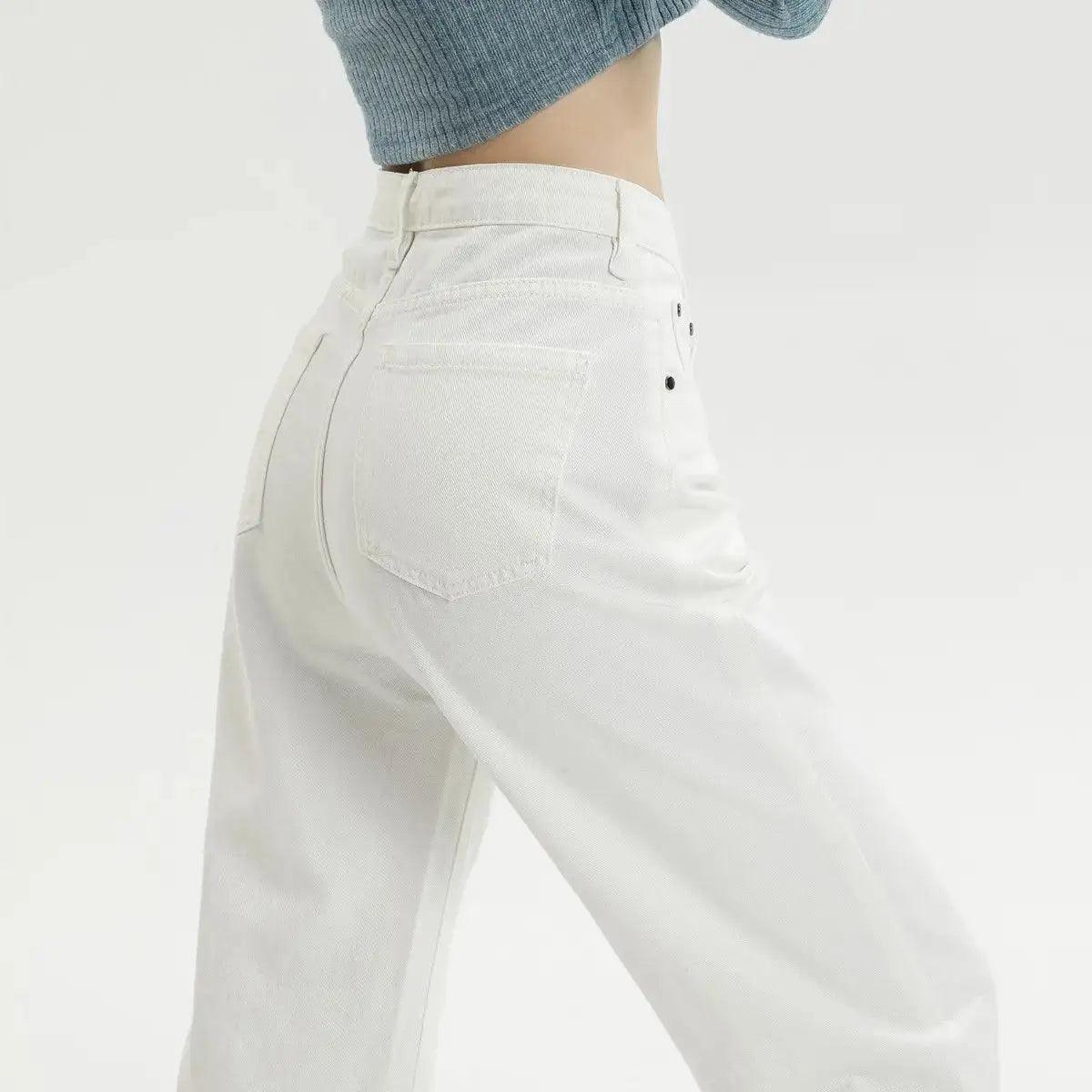 Straight Leg Denim Pants - Shoply