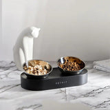 PetKit Stainless Steel Pet Adjustable Double Feeder Bowls - Shoply