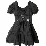 Gothic Women Black Dress - Shoply