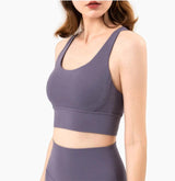 Breathable Fabric Nylon Yoga Tops - Shoply