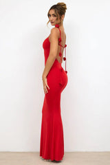 Spaghetti Backless Dress - Shoply