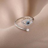 Turkish Blue Evil Eye Rings - Shoply