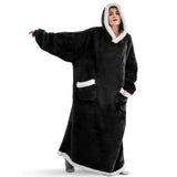 Super Long Flannel Blanket with Sleeves Winter Hoodies - Shoply