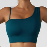 Summer Sexy Oblique Shoulder Yoga Clothes Tops - Shoply