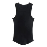 Ribbed Fitted Knit O Neck Sleeveless - Shoply