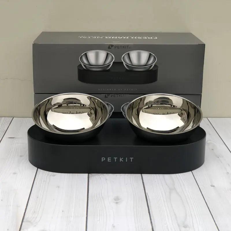 PetKit Stainless Steel Pet Adjustable Double Feeder Bowls - Shoply