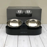 PetKit Stainless Steel Pet Adjustable Double Feeder Bowls - Shoply