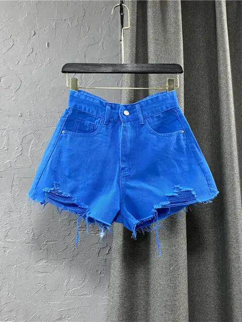 Solid Zipper Fly Shorts - Shoply