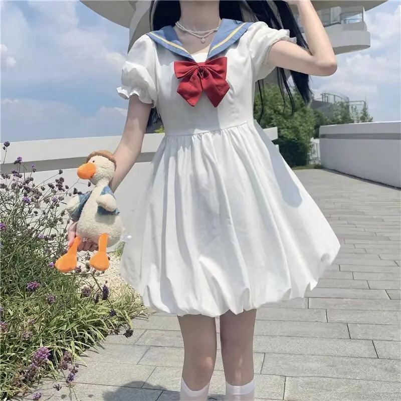 Student Style Sailor Dress - Shoply