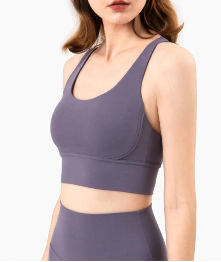 Breathable Fabric Nylon Yoga Tops - Shoply