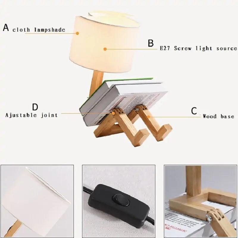 Robot Shape Table Lamp - Shoply