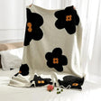 Korean Sunflower Velvet Knitted Blanket - Shoply