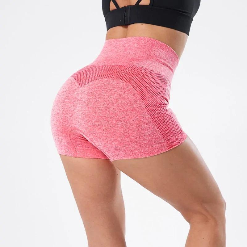 Women's High Waist Seamless Running Shorts - Shoply