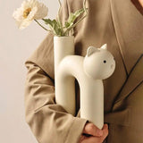 Cat Head Tube Vase - Shoply