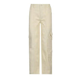 Cargo Solid Baggy Pants - Shoply