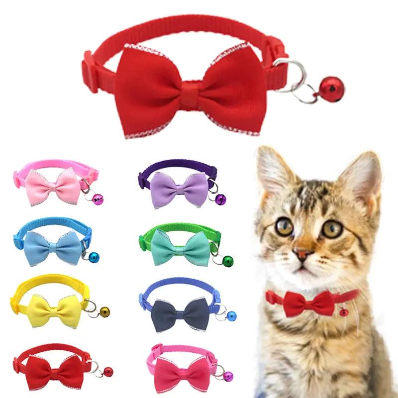 Bow and Bell Pet Collar - Shoply