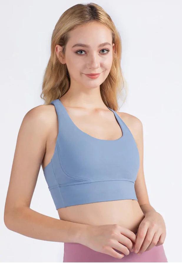 Breathable Fabric Nylon Yoga Tops - Shoply