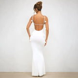 Spaghetti Backless Dress - Shoply