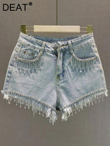 Tassel Personality Denim Shorts - Shoply