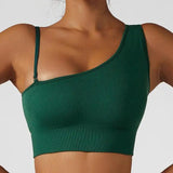 Summer Sexy Oblique Shoulder Yoga Clothes Tops - Shoply